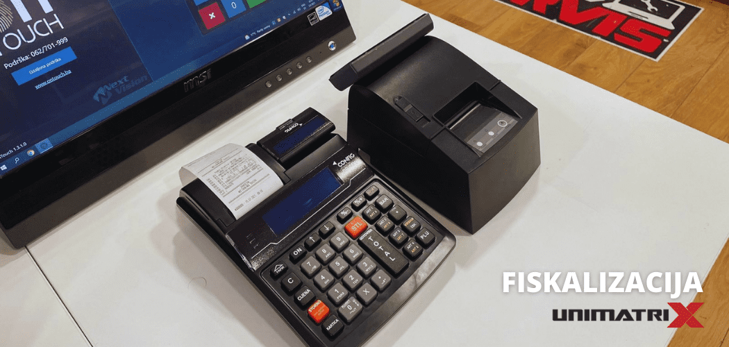 Fiskalni uređaj, termalni printer i POS sistem — Unimatrix fiskalizacija